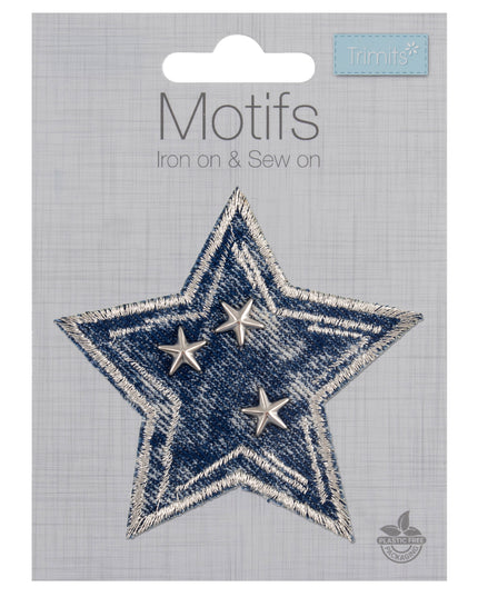 Motif C: Studded Denim Star