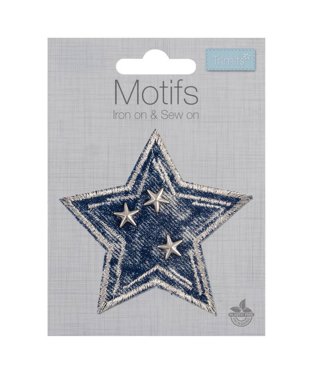 Motif C: Studded Denim Star