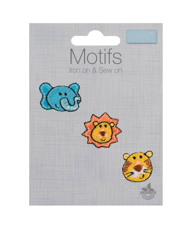 Motif B: Lion, Tiger and Elephant