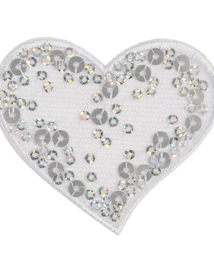 Motif C: Sequin: White Heart