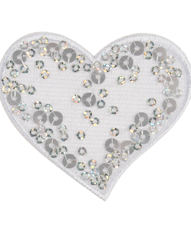 Motif C: Sequin: White Heart