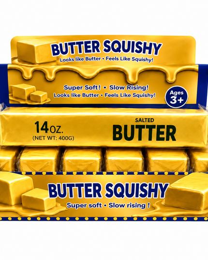 Butter Squishy 14oz – Super Soft & Slow Rising Sensory Fidget Toy