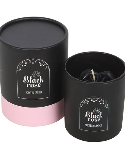 Black Rose Candle with 3D Roses