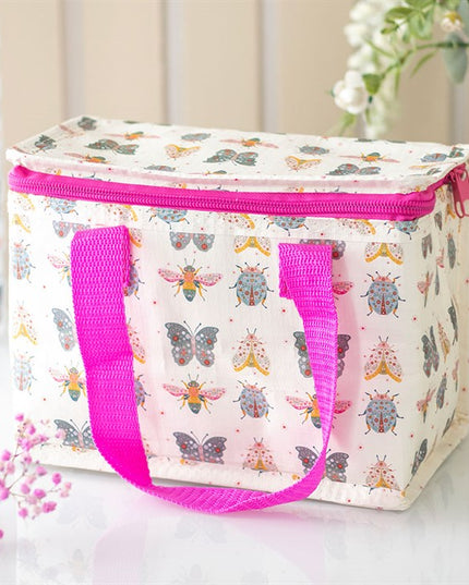 Floral Bug Print Lunch Bag