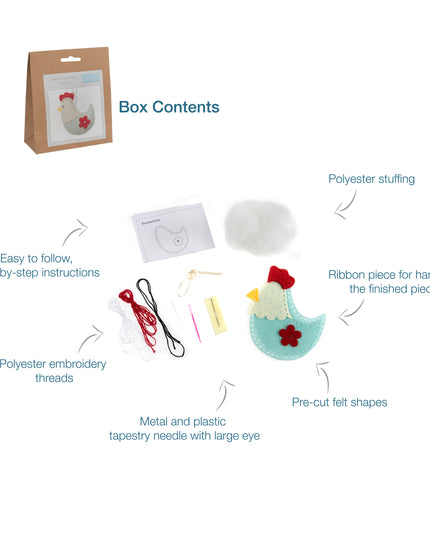 Felt Decoration Kit: Hen