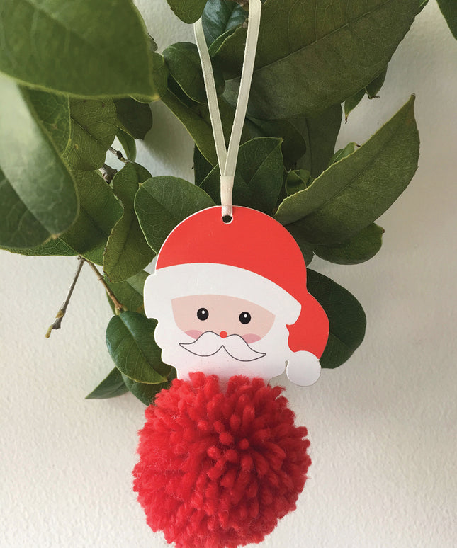 Pom Pom Decoration Kit: Christmas: Santa