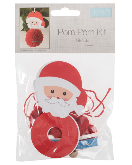 Pom Pom Decoration Kit: Christmas: Santa