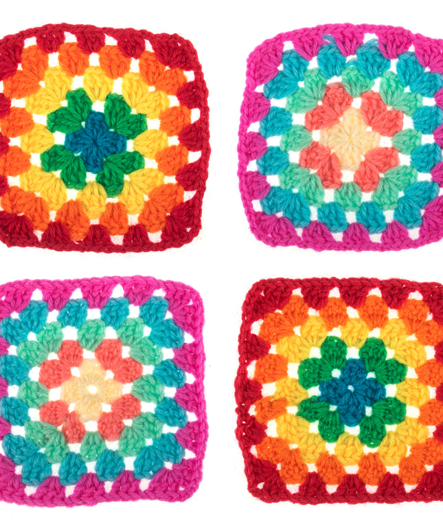 My First Crochet Kit Granny Squares