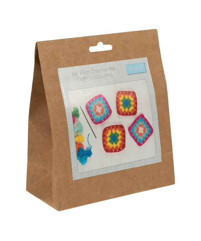 My First Crochet Kit Granny Squares
