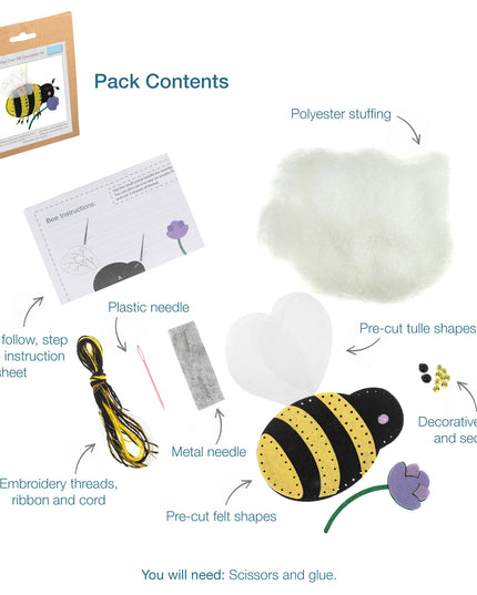 Felt Decoration Kit: Bee