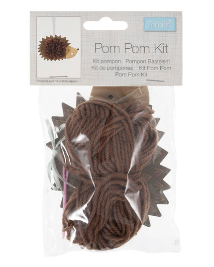 Pom Pom Decoration Kit: Hedgehog
