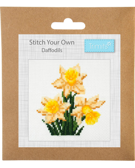 Counted Cross Stitch Kit: Mini: Daffodil