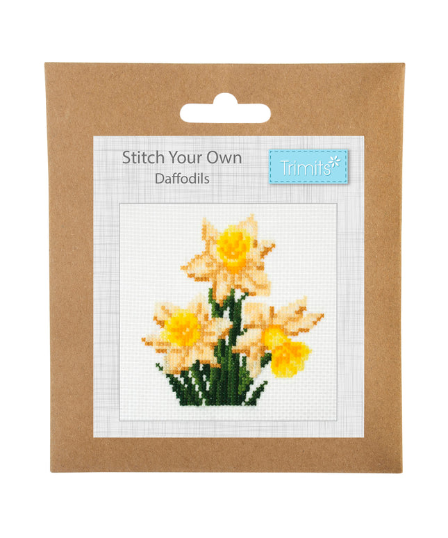 Counted Cross Stitch Kit: Mini: Daffodil