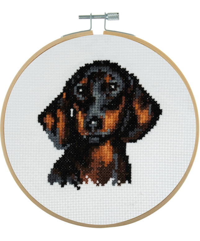 Counted Cross Stitch Kit: Mini: Dachshund