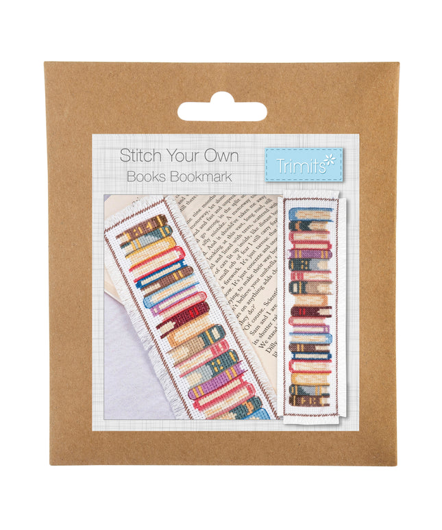 Counted Cross Stitch Kit: Bookmark: Books