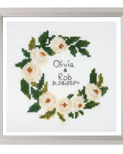 Counted Cross Stitch Kit: Mini: Celebration Wreath