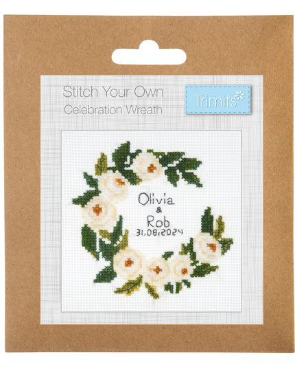 Counted Cross Stitch Kit: Mini: Celebration Wreath