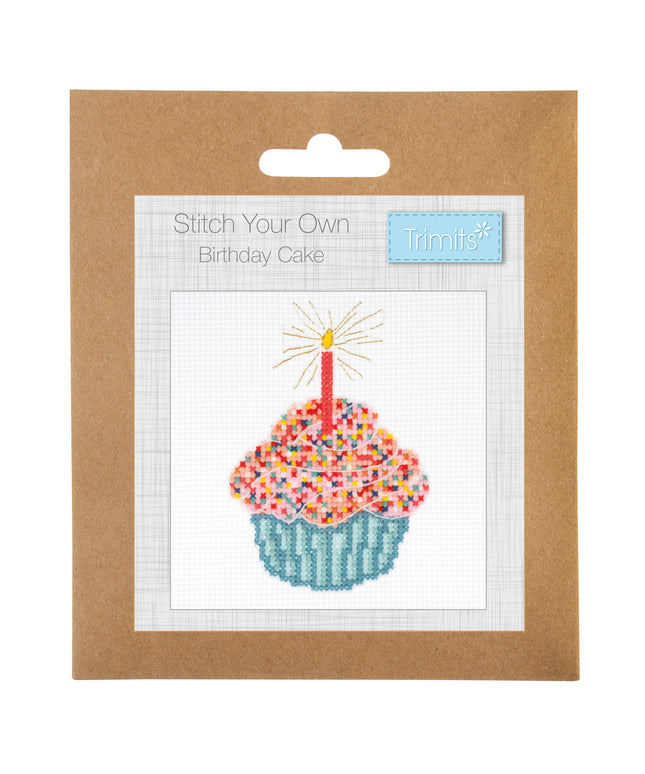 Counted Cross Stitch Kit: Mini: Birthday Cake