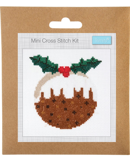 Counted Cross Stitch Kit: Christmas Pudding