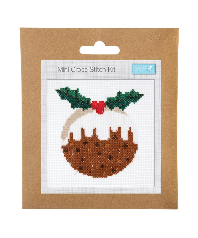 Counted Cross Stitch Kit: Christmas Pudding