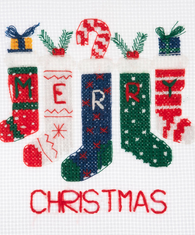 Mini Cross Stitch Kit Stocking