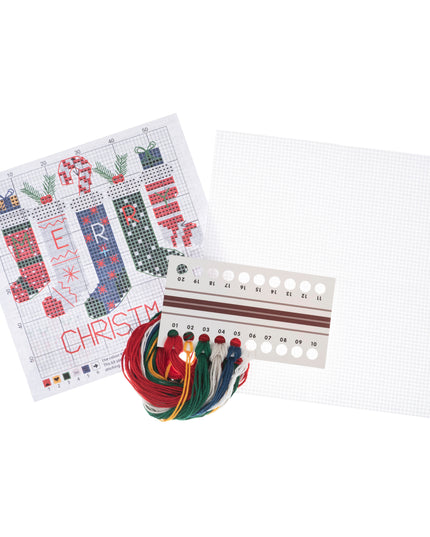 Mini Cross Stitch Kit Stocking