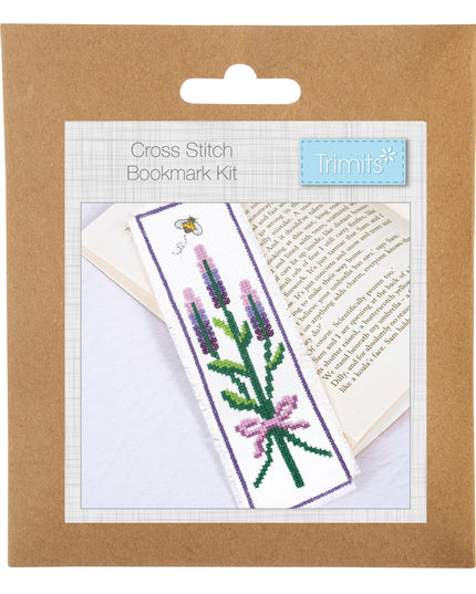 Counted Cross Stitch Kit: Bookmark: Lavender