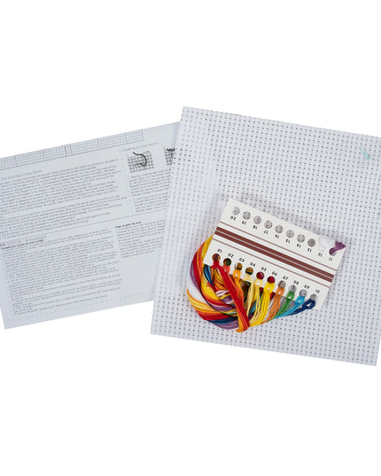Counted Cross Stitch Kit: Rainbow