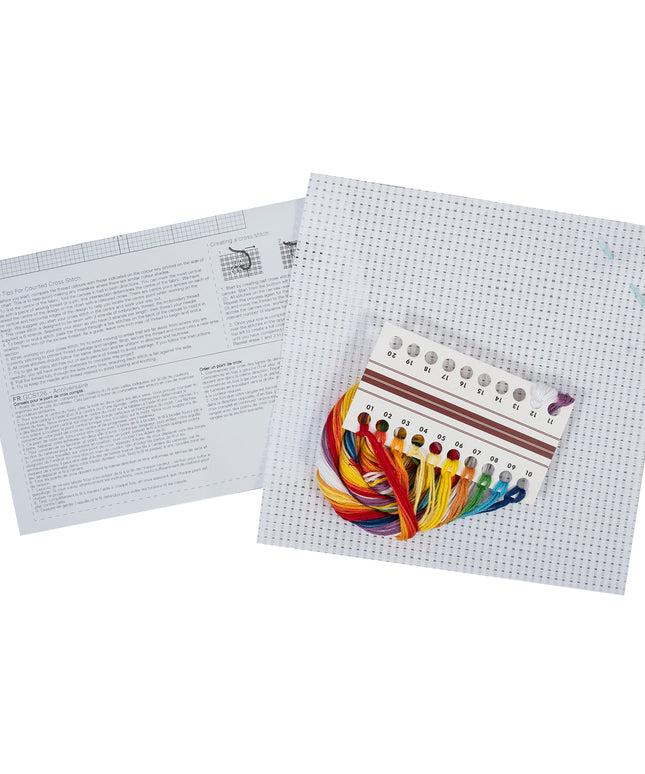 Counted Cross Stitch Kit: Rainbow