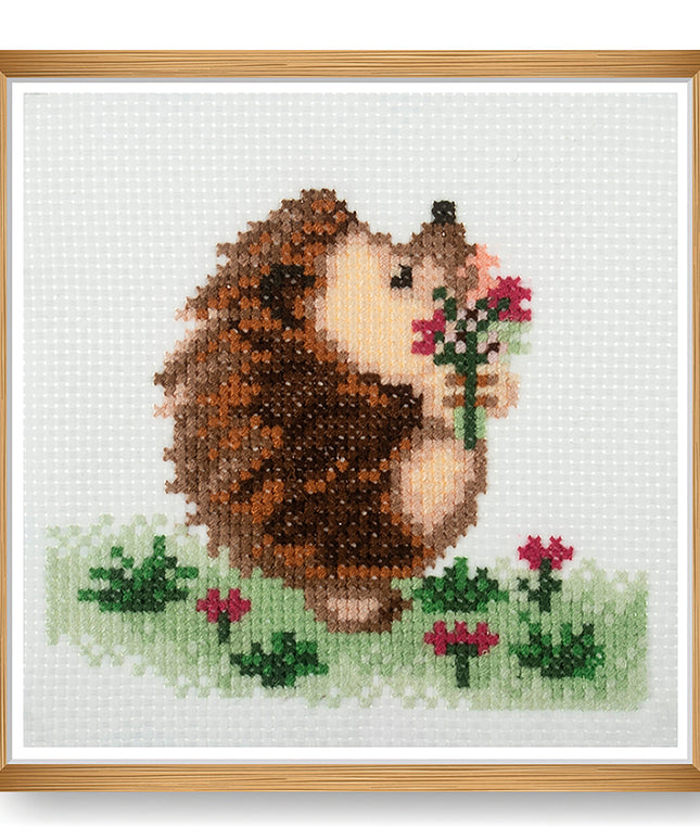 Counted Cross Stitch Kit: Mini: Hedgehog