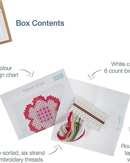 Counted Cross Stitich Kit Flower