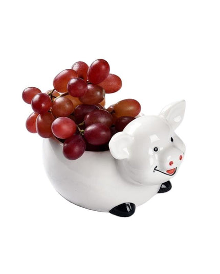 Pig Shaped Ceramic Snack Bowl – Fun Serving Dish for Snacks