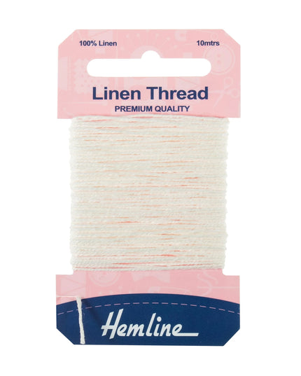 Linen Thread: 10m: White