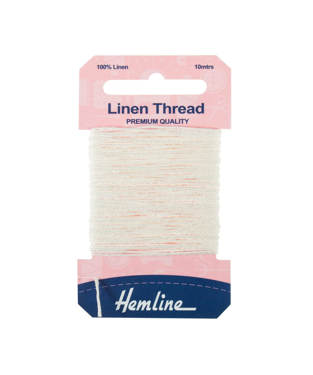 Linen Thread: 10m: White