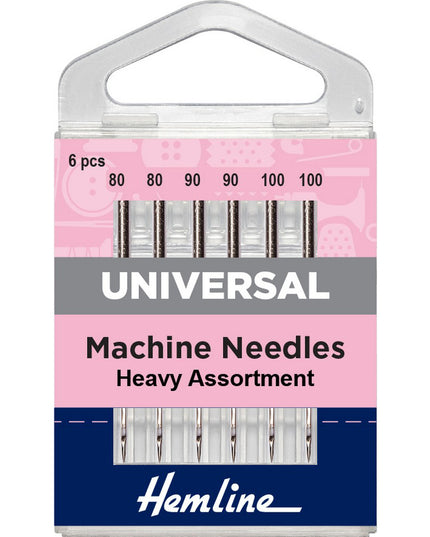 Sewing Machine Needles: Universal: Heavy Assortment: 6 Pieces