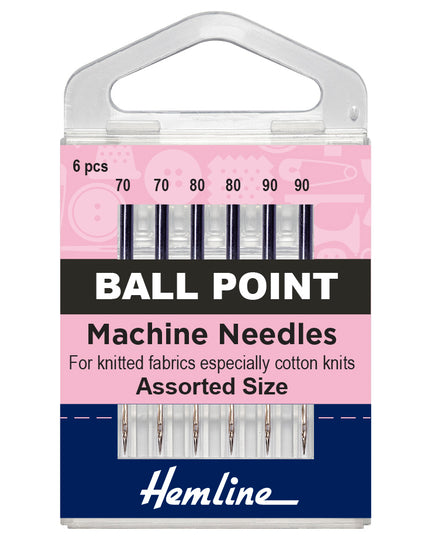 Sewing Machine Needles: Ball Point: Mixed: 6 Pieces