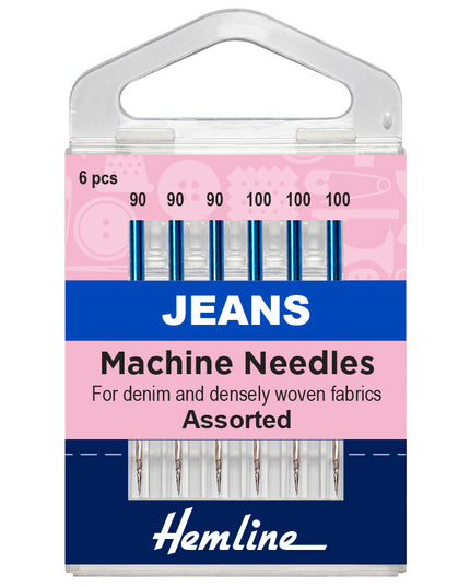 Sewing Machine Needles: Jeans: Heavy Mixed: 6 Pieces