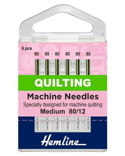 Sewing Machine Needles: Quilting: Medium 80(12): 6 Pieces
