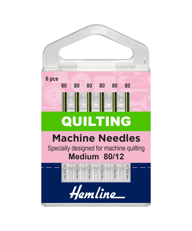 Sewing Machine Needles: Quilting: Medium 80(12): 6 Pieces
