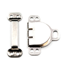 Hook and Bar: Small: Nickel: Pack of 3