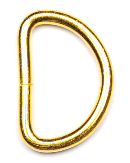 D Rings: 25mm: Gold: 4 Pieces