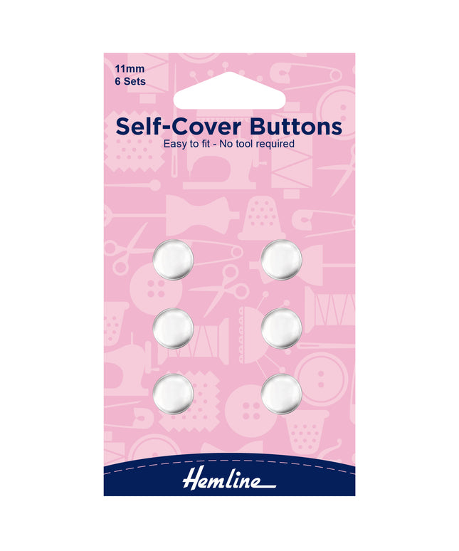 Buttons: Self-Cover: Metal Top: 11mm