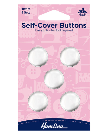 Buttons: Self-Cover: Metal Top: 19mm