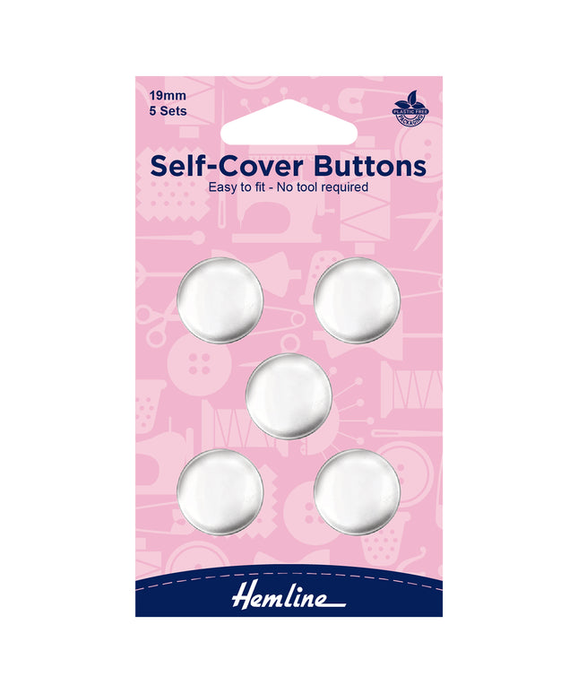 Buttons: Self-Cover: Metal Top: 19mm