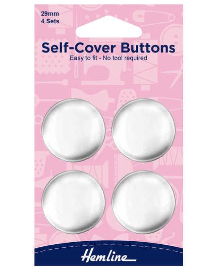 Buttons: Self-Cover: Metal Top: 29mm