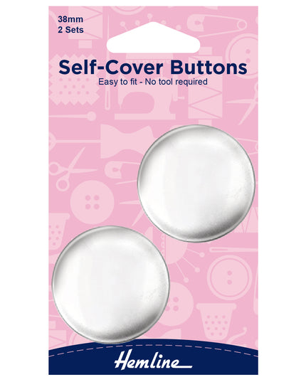 Buttons: Self-Cover: Metal Top: 38mm