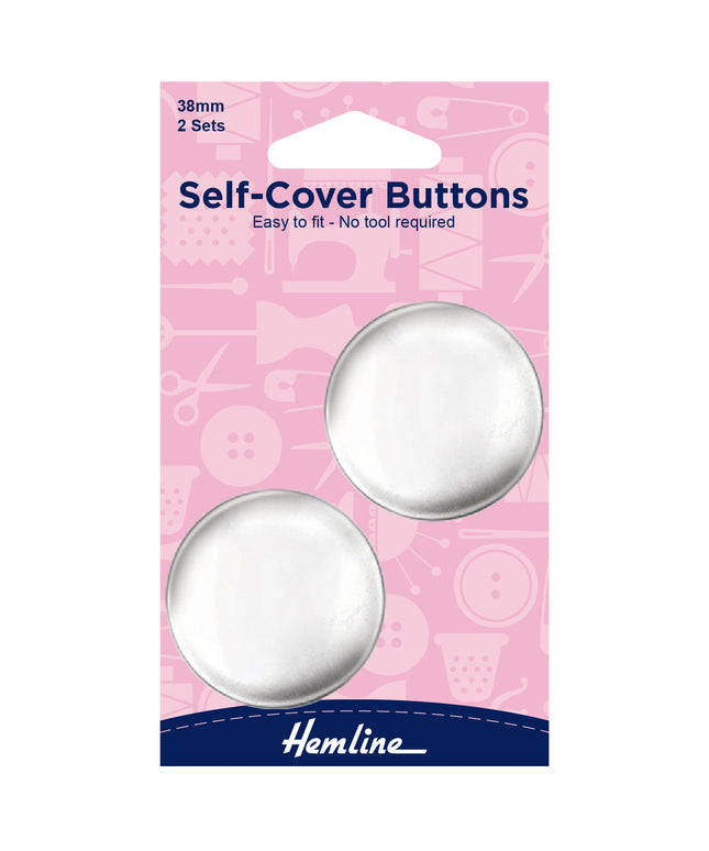 Buttons: Self-Cover: Metal Top: 38mm