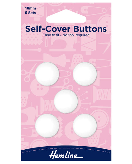 Buttons: Self-Cover: Nylon: 18mm