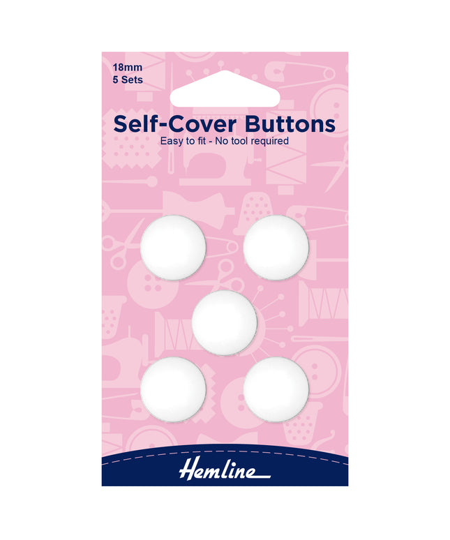 Buttons: Self-Cover: Nylon: 18mm