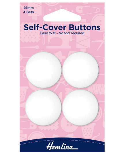 Buttons: Self-Cover: Nylon: 29mm